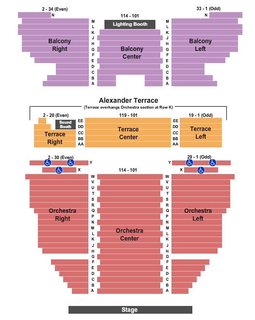 Alex Theatre Bill Burr Seating Chart